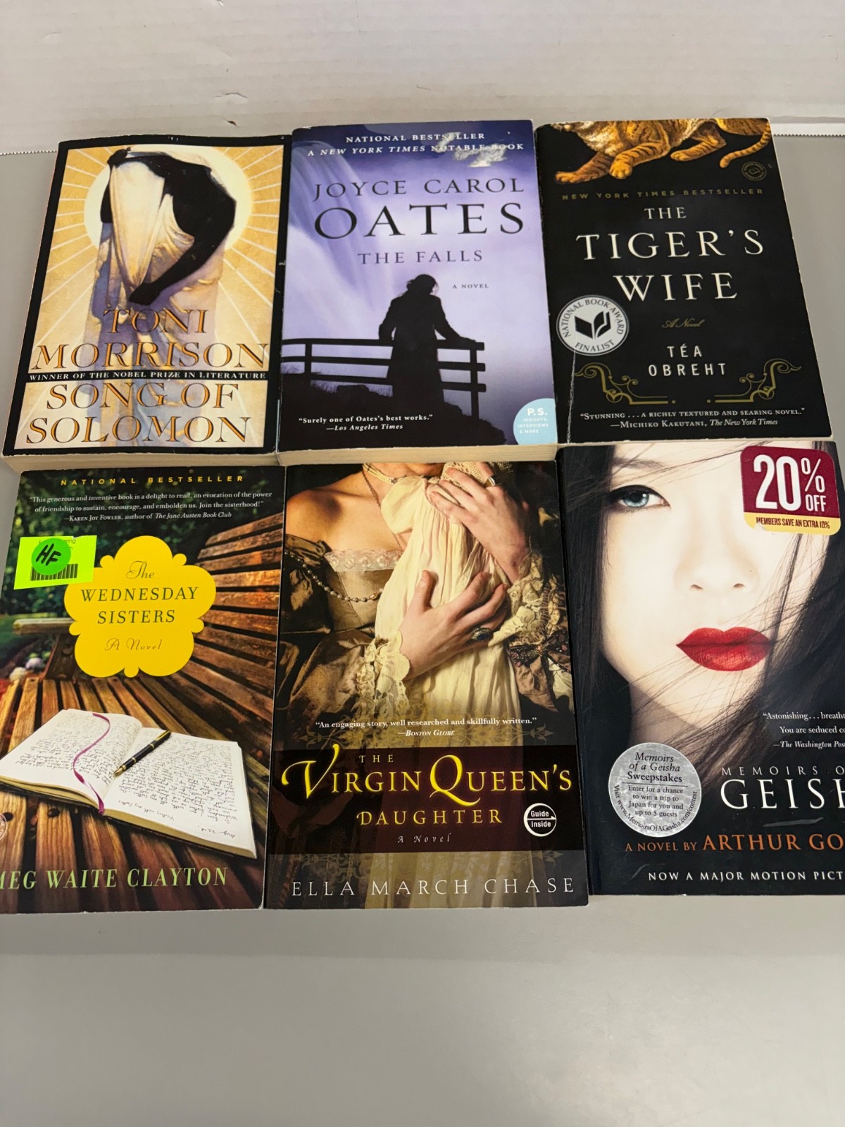Historical Fiction Trade Paperbacks Lot of 6 (See Photos for Titles)