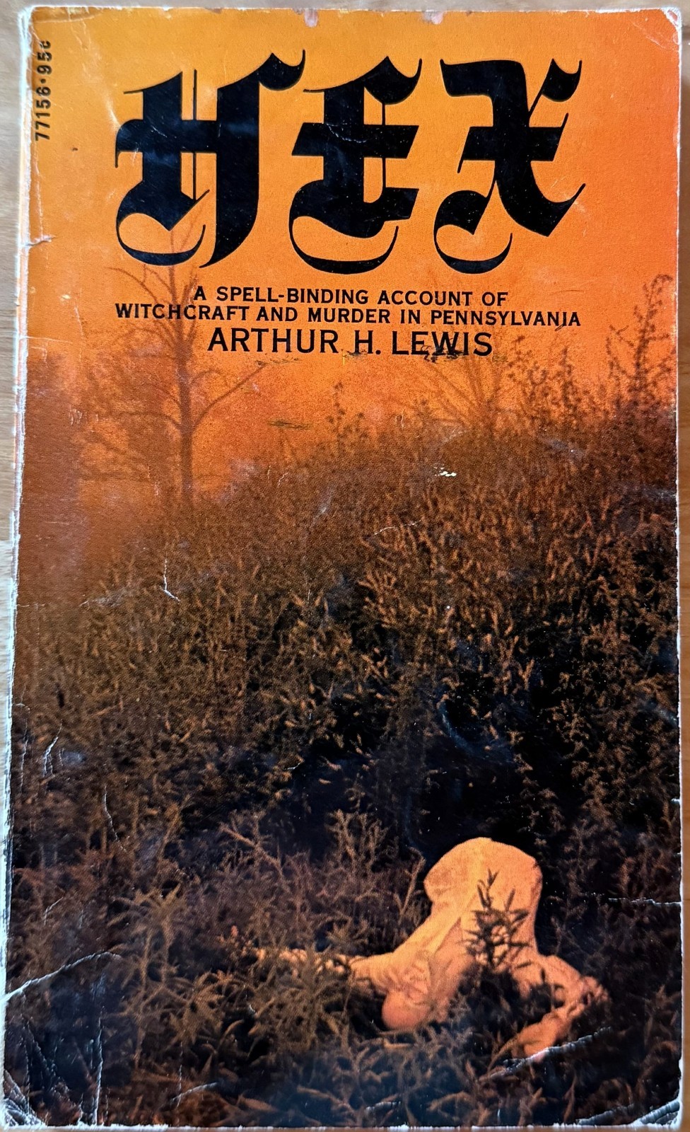 Hex by Arthur Lewis witchcraft & murder – vintage occult 1970 PB