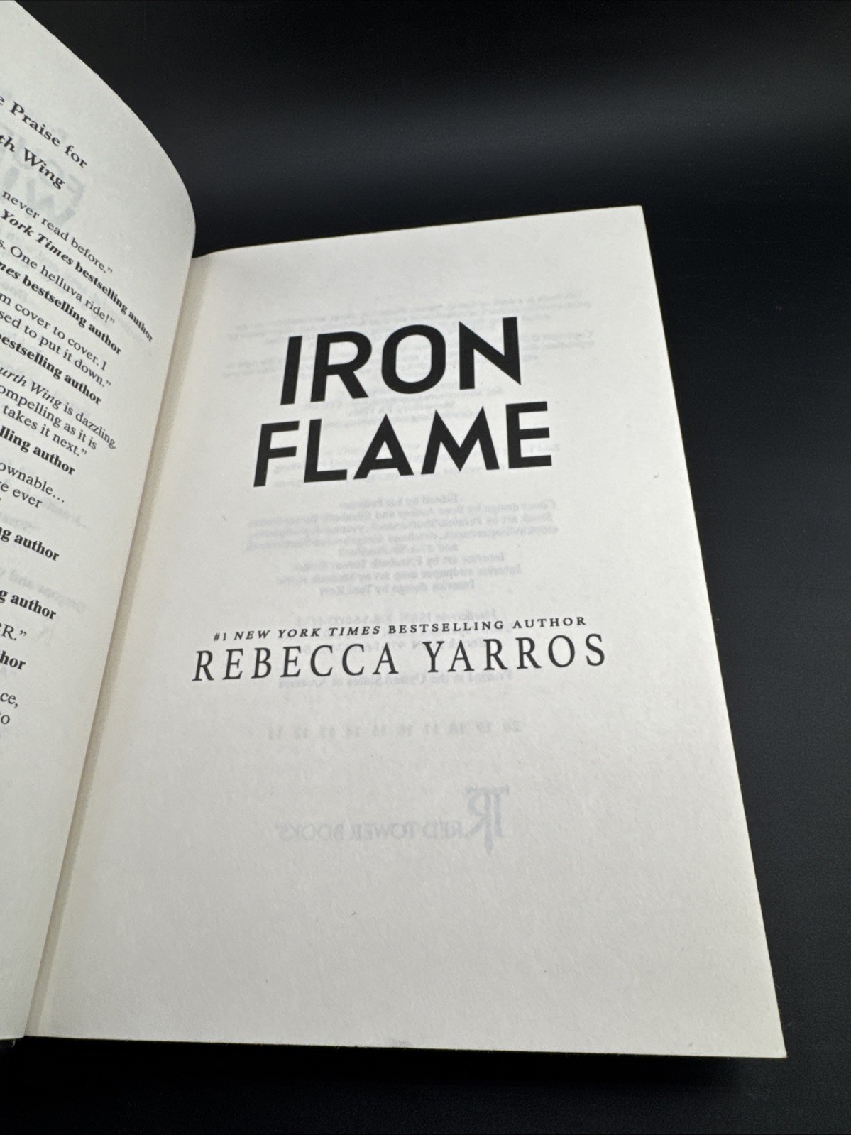 Iron Flame Black Sprayed Edges Hardcover