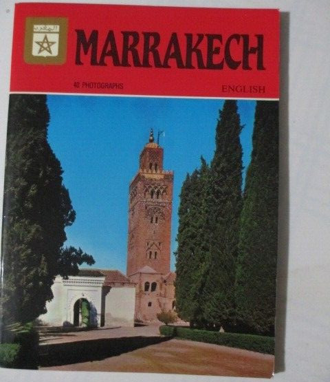 Marrakech Morocco Paperback Book 40 Photos 1986 36 Pages 5.5 X 7.5 inches