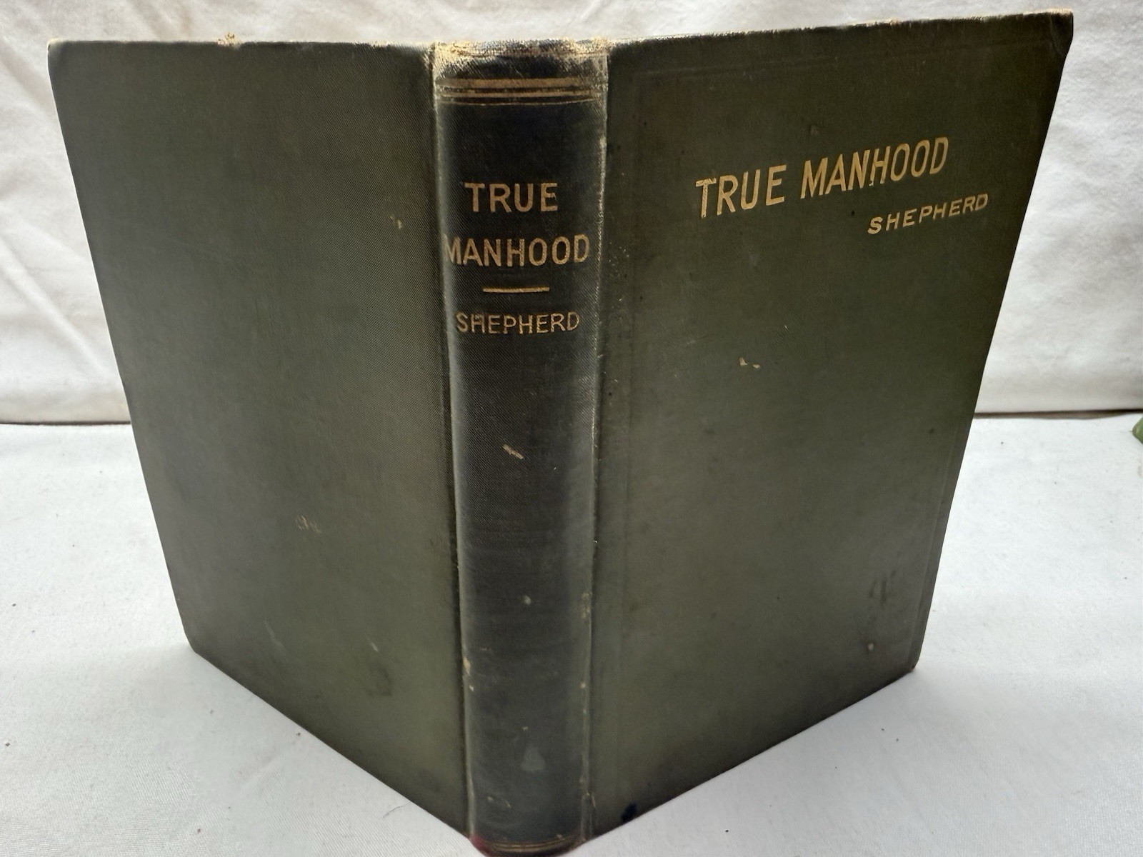 True Manhood Manual for Young Men Shepherd -White Cross 1889 Hardcover Stockham