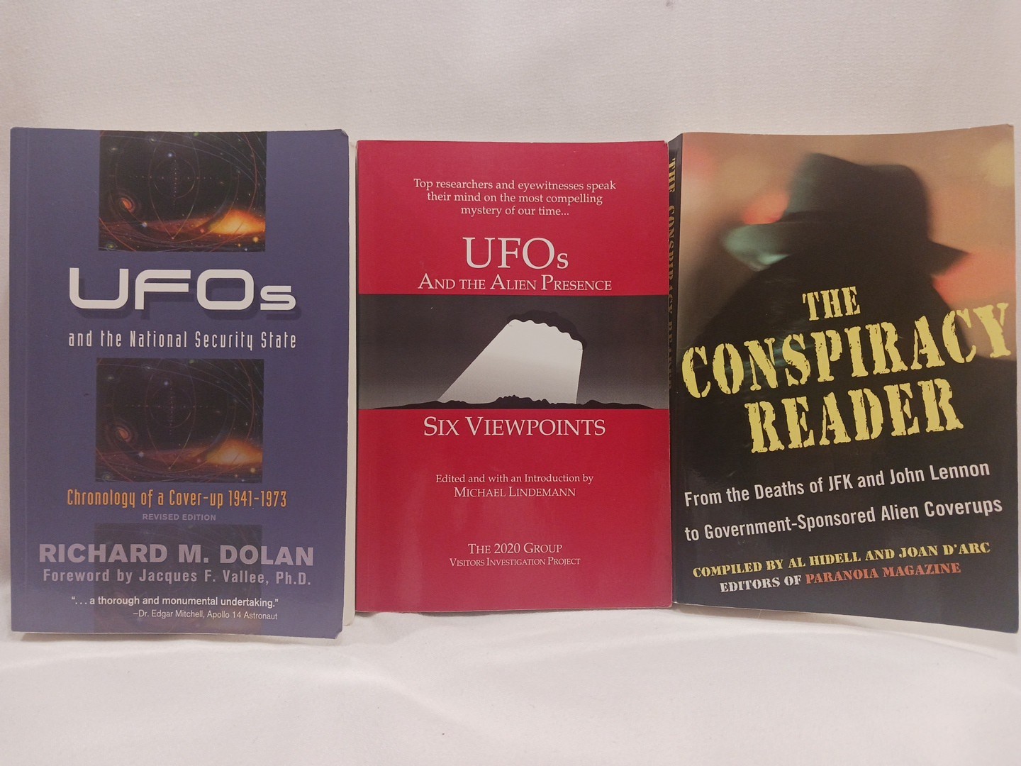 UFO Book Lot (3 TPB) UFOs Government Cover Up Conspiracy Aliens Space Ships Lies