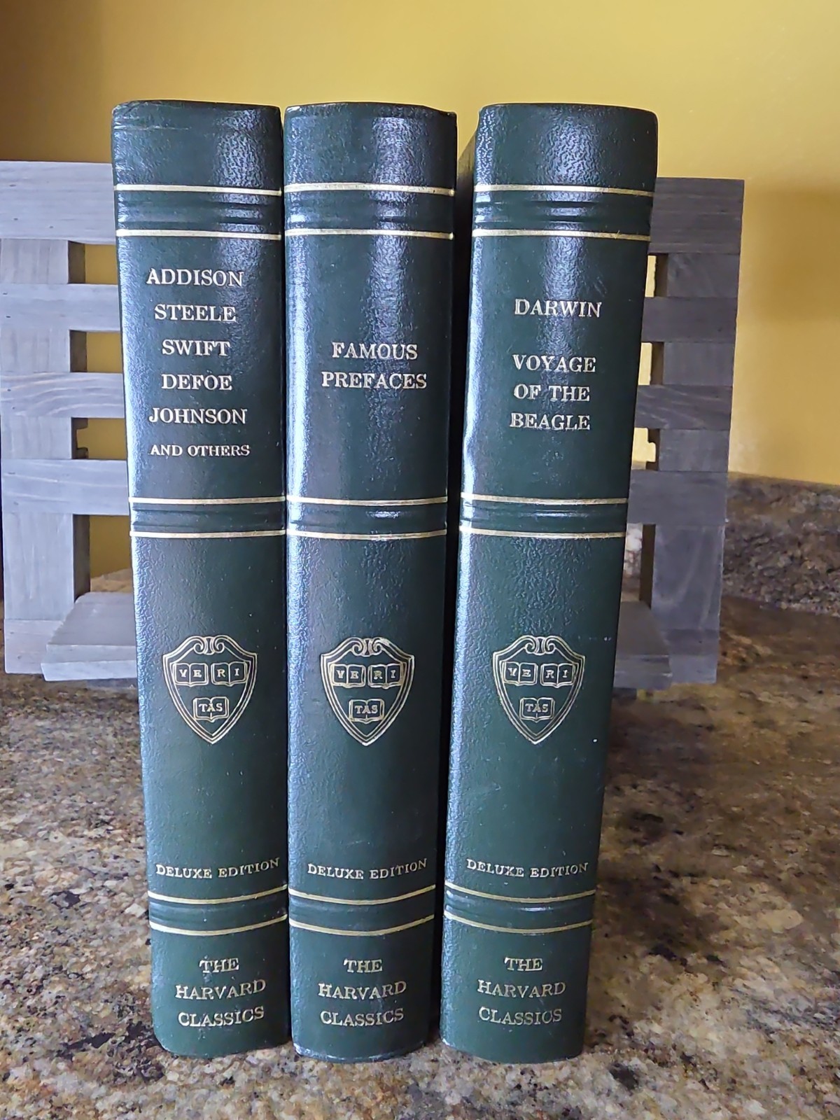 The Harvard Classics Deluxe Edition Lot 3 Books Darwin, Addison, Steele L, Famou