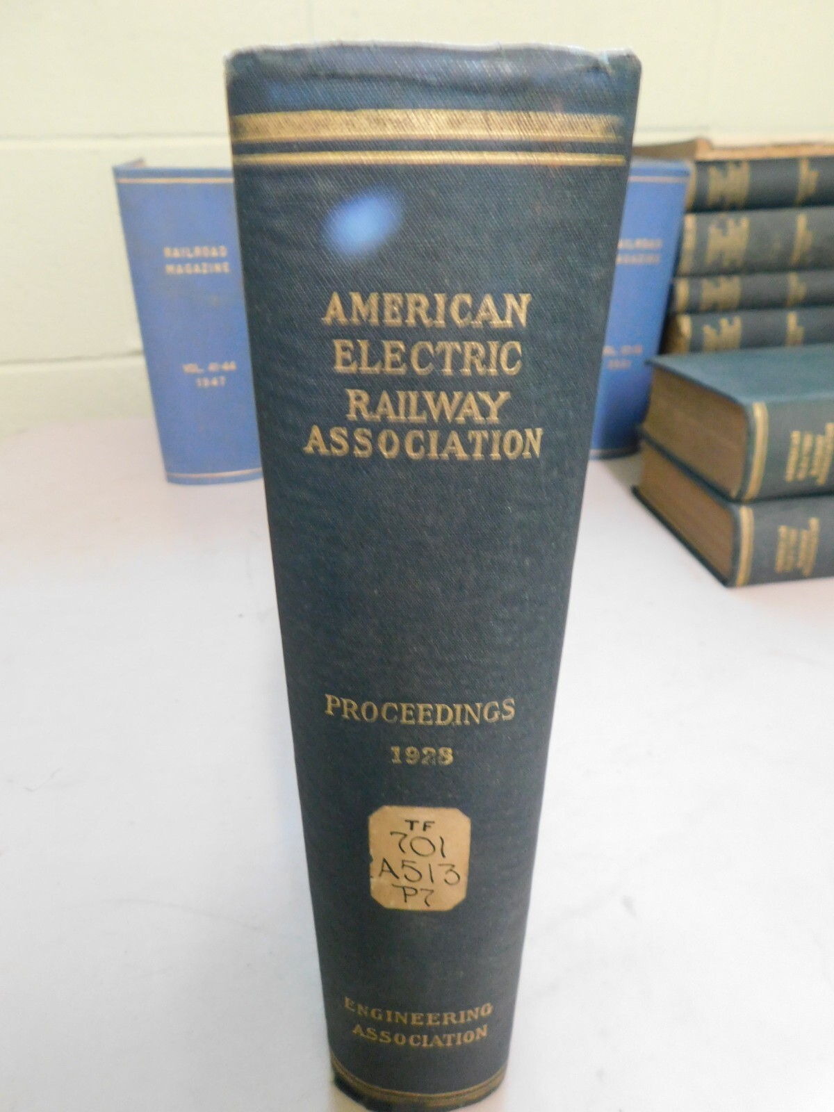 1928 American Electric Railway Assoc. Proceedings Capital Traction Co. Hardback