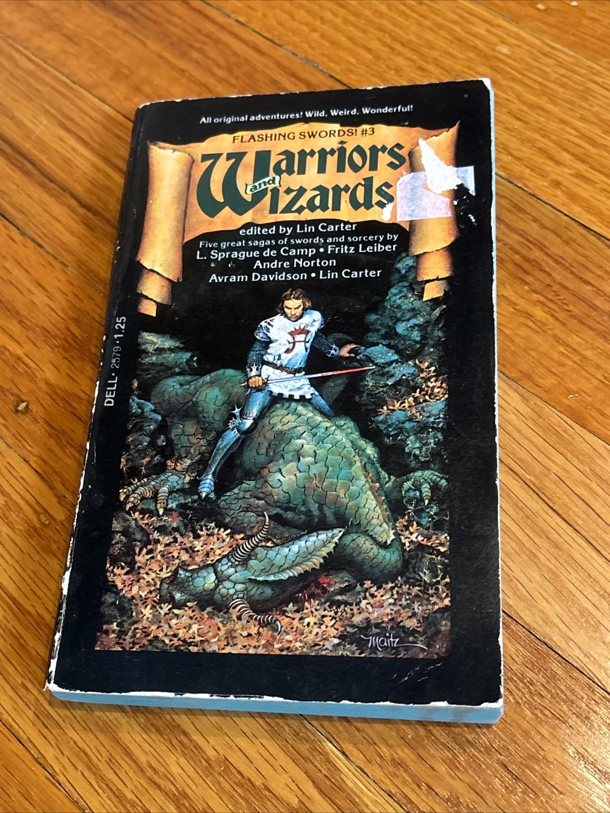 WARRIORS AND WIZARDS FLASHING SWORDS # 3 BOOK DELL 1976 FIRST PRINTING