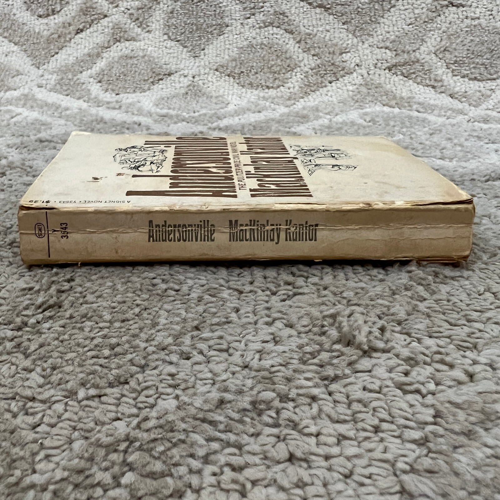 Andersonville Historical Fiction Paperback Book by MacKinlay Kantor 1955