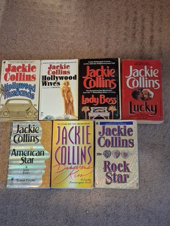 Jackie Collins Paperback Books – Lot of 7