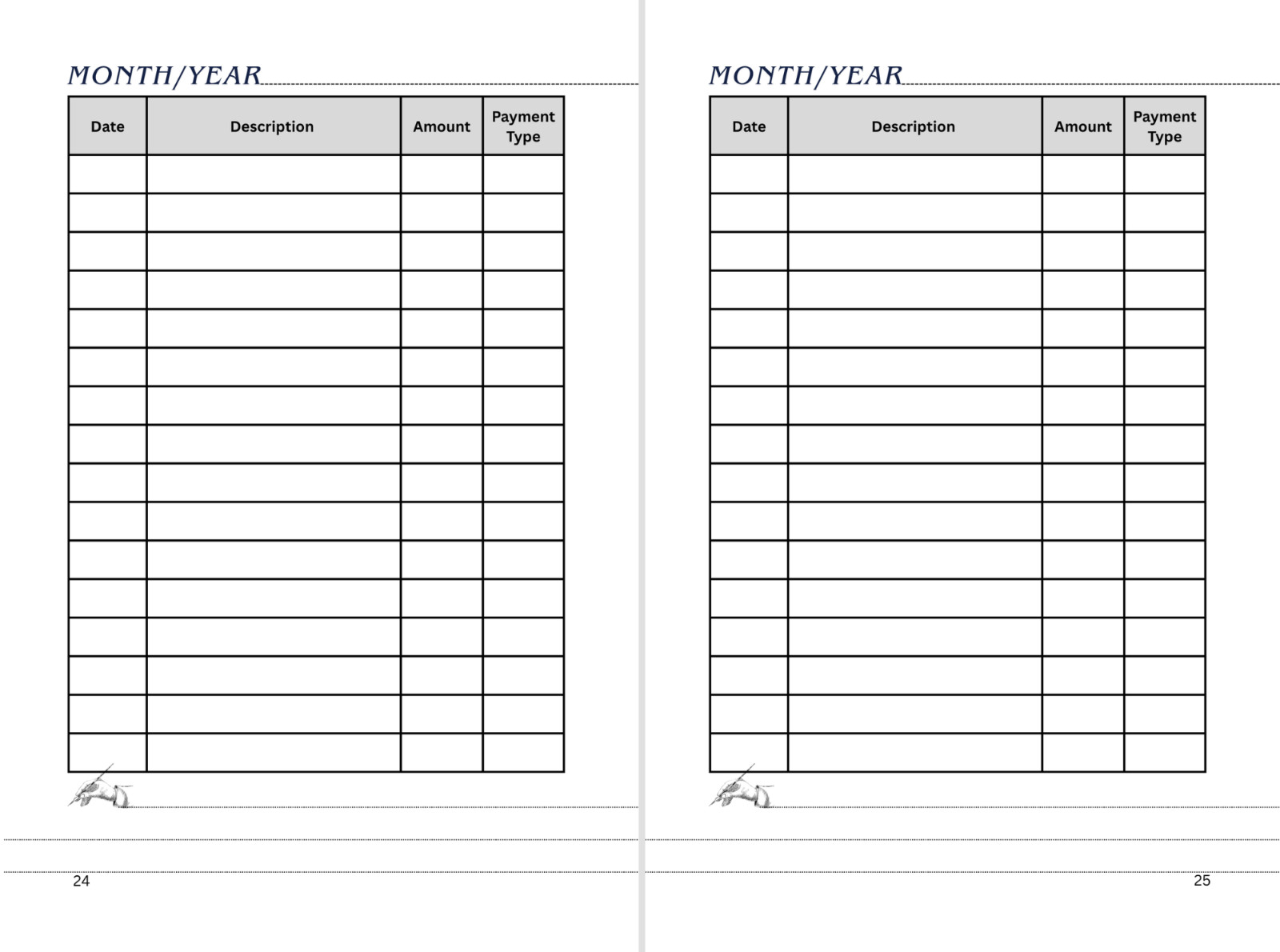Expense Tracker Organizer Notebook 6 X 9 Paperback 90-pages