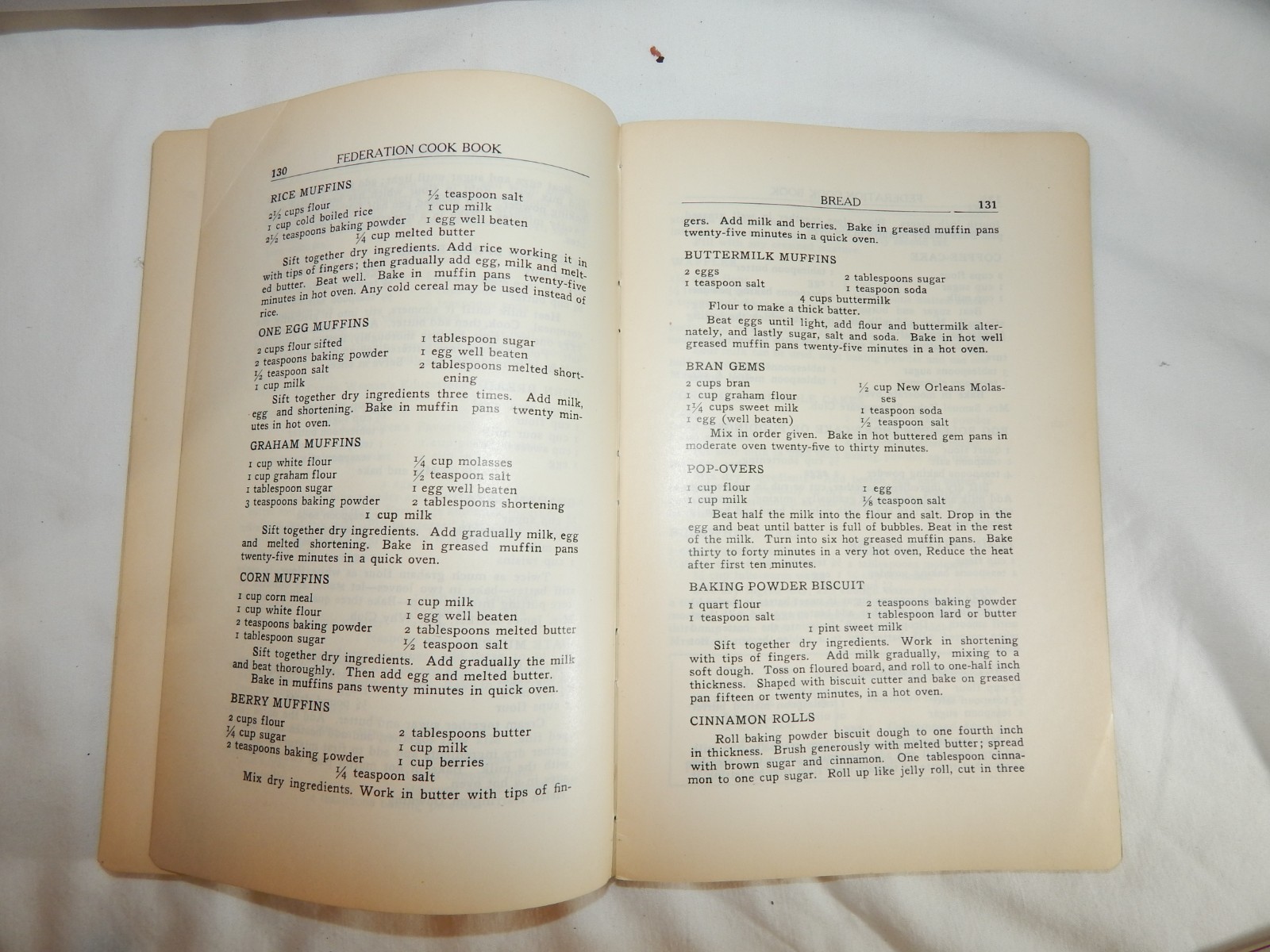 Antique CookBook of the Toledo Federation of Women’s Clubs 1924 Local Ads Ohio
