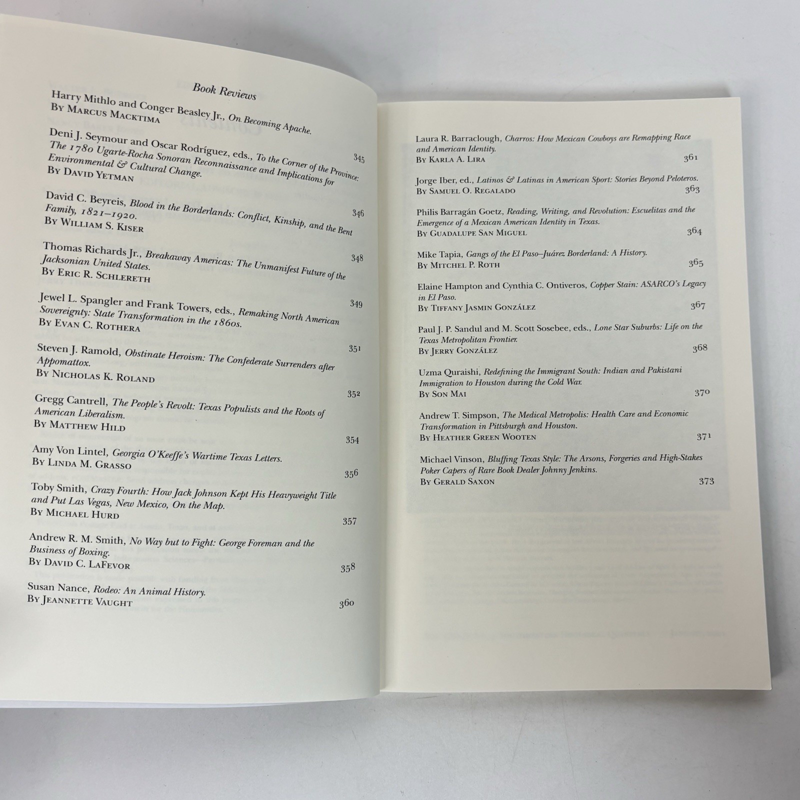 Southwestern Historical Quarterly Vol. 124 No. 3 January 2021 UT Press Texas 1G