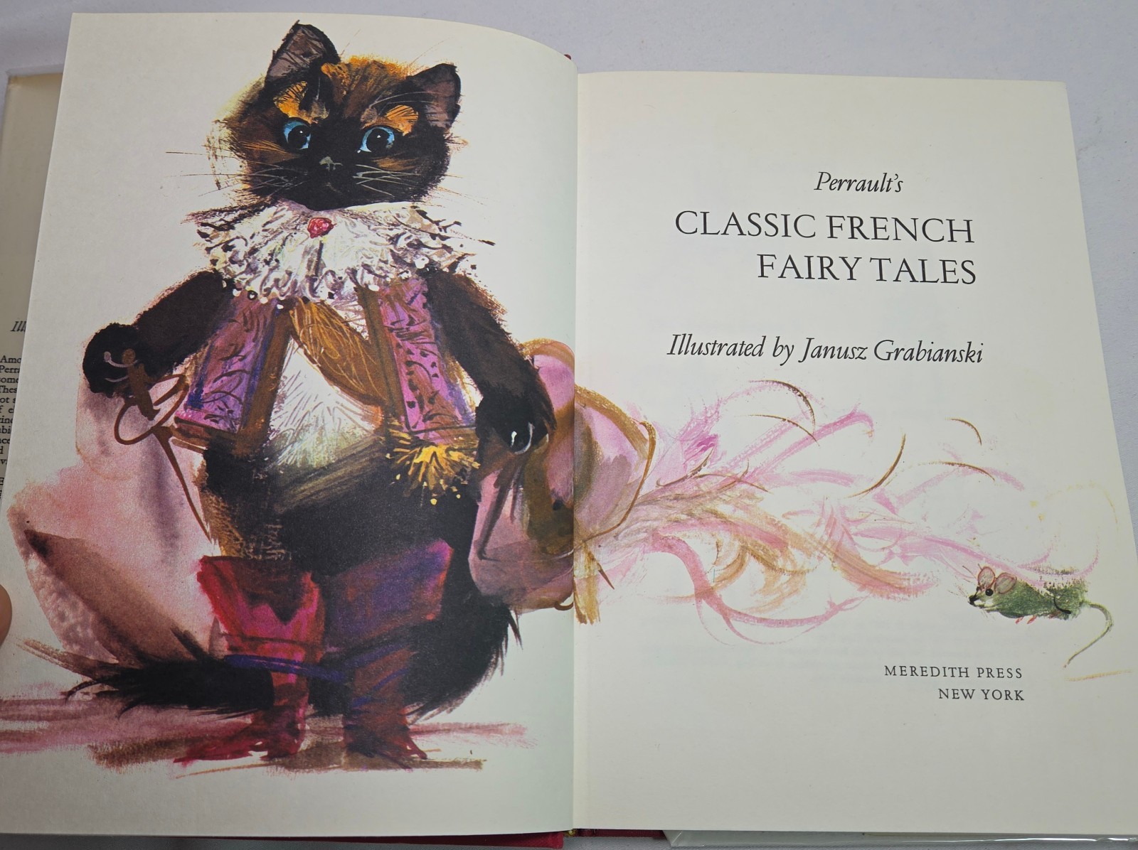 Perrault’s Classic French Fairy Tales – Janusz Grabianski 1st Edition 1967 HBDJ