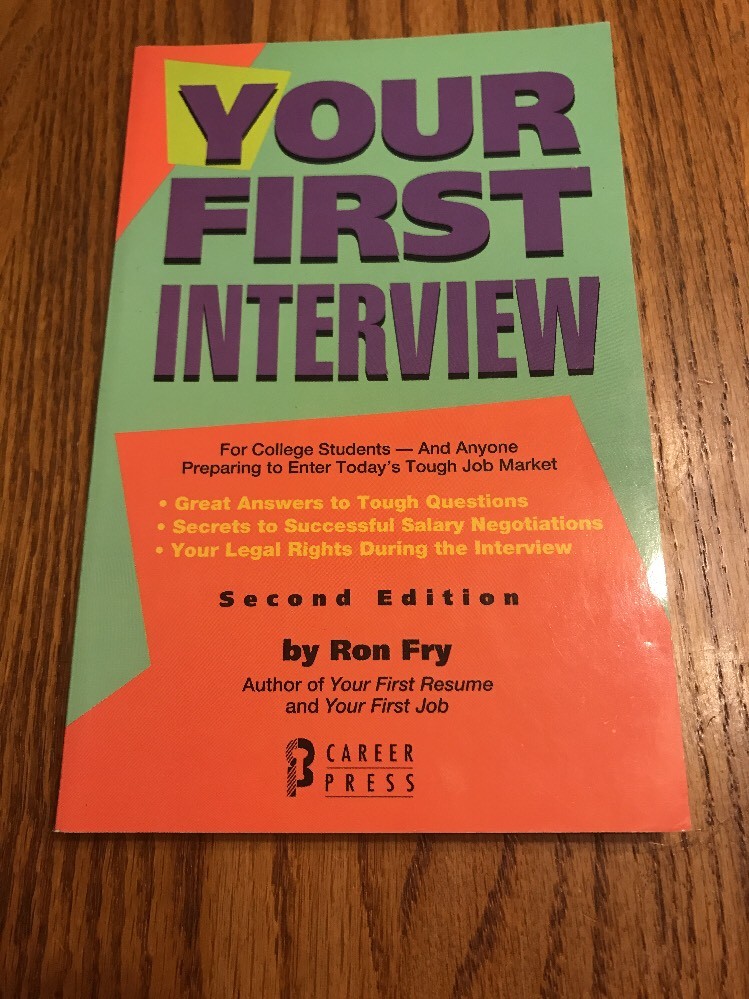 Your First Interview (ExLib) by Ron Fry Paperback Ships N 24h