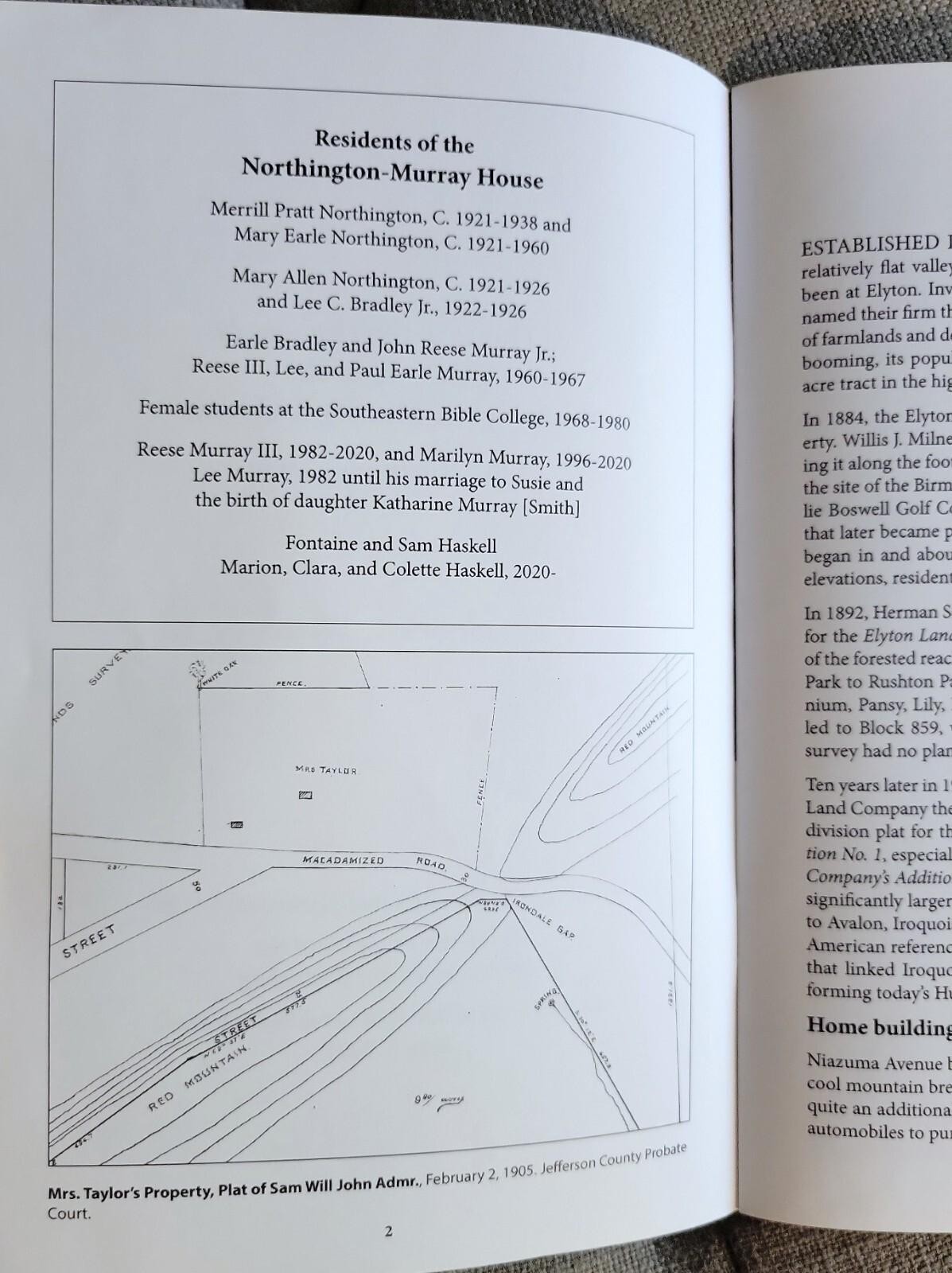 Birmingham Historical Society AT HOME IN THE HIGHLANDS Northington Murray House