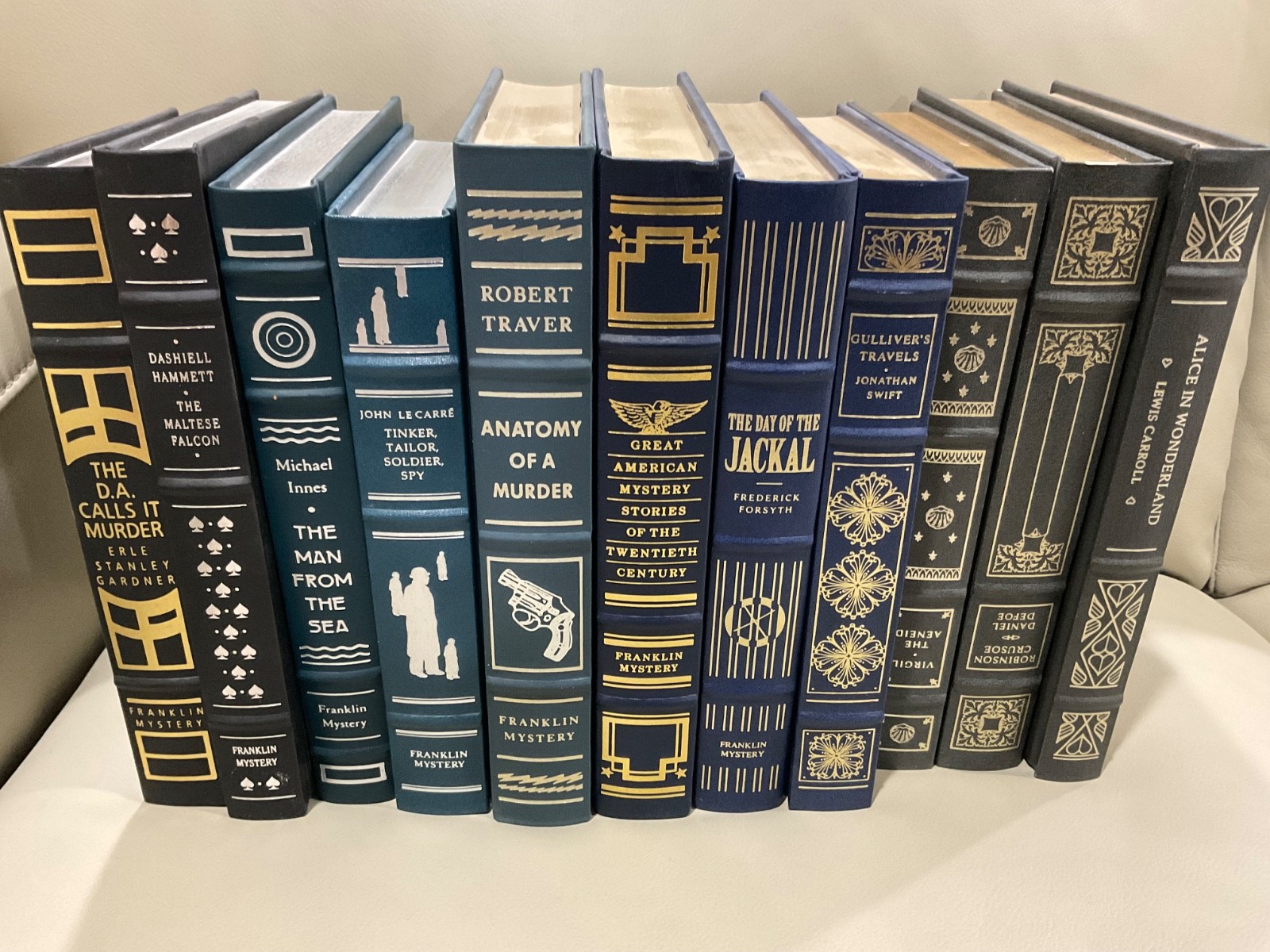 Lot of 11 The Franklin Library Leather Hardcover Books