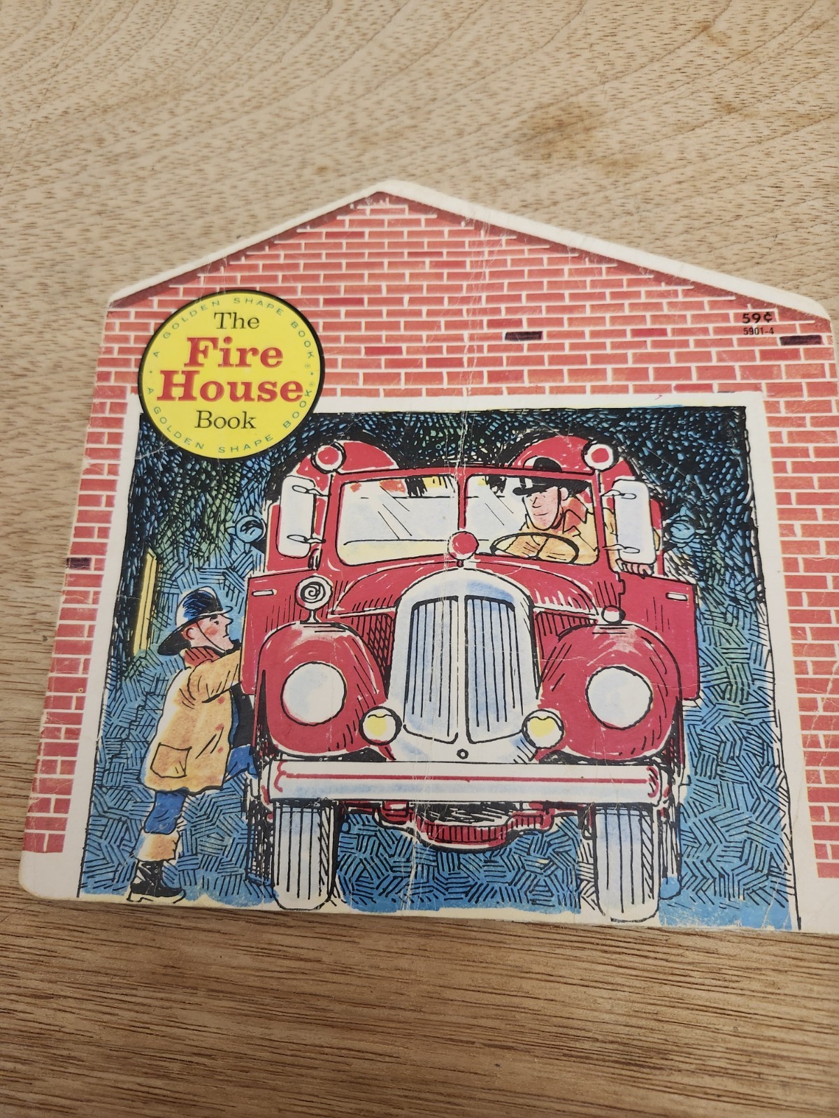1979 The Fire House Book. A Golden Shape Book. By Colin Bailey