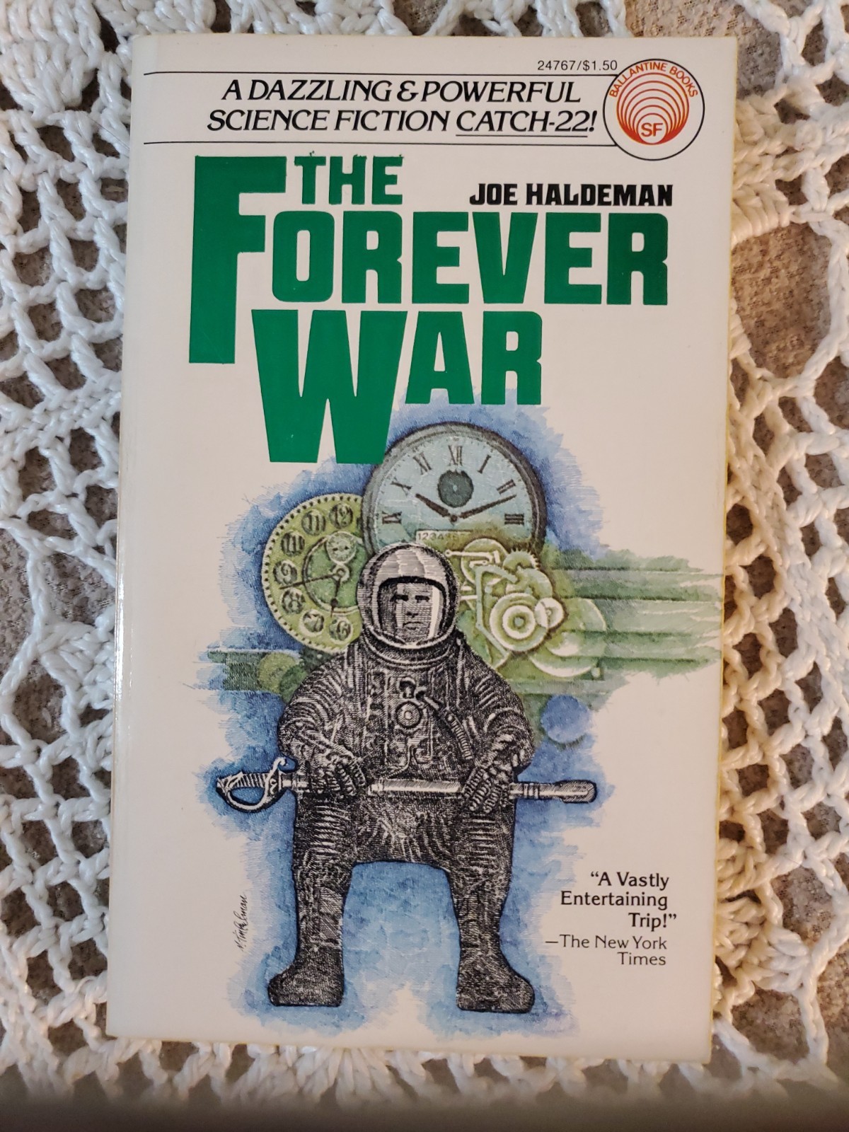 The Forever War by Joe Haldeman Ballantine 1st 1976 Very Good-plus