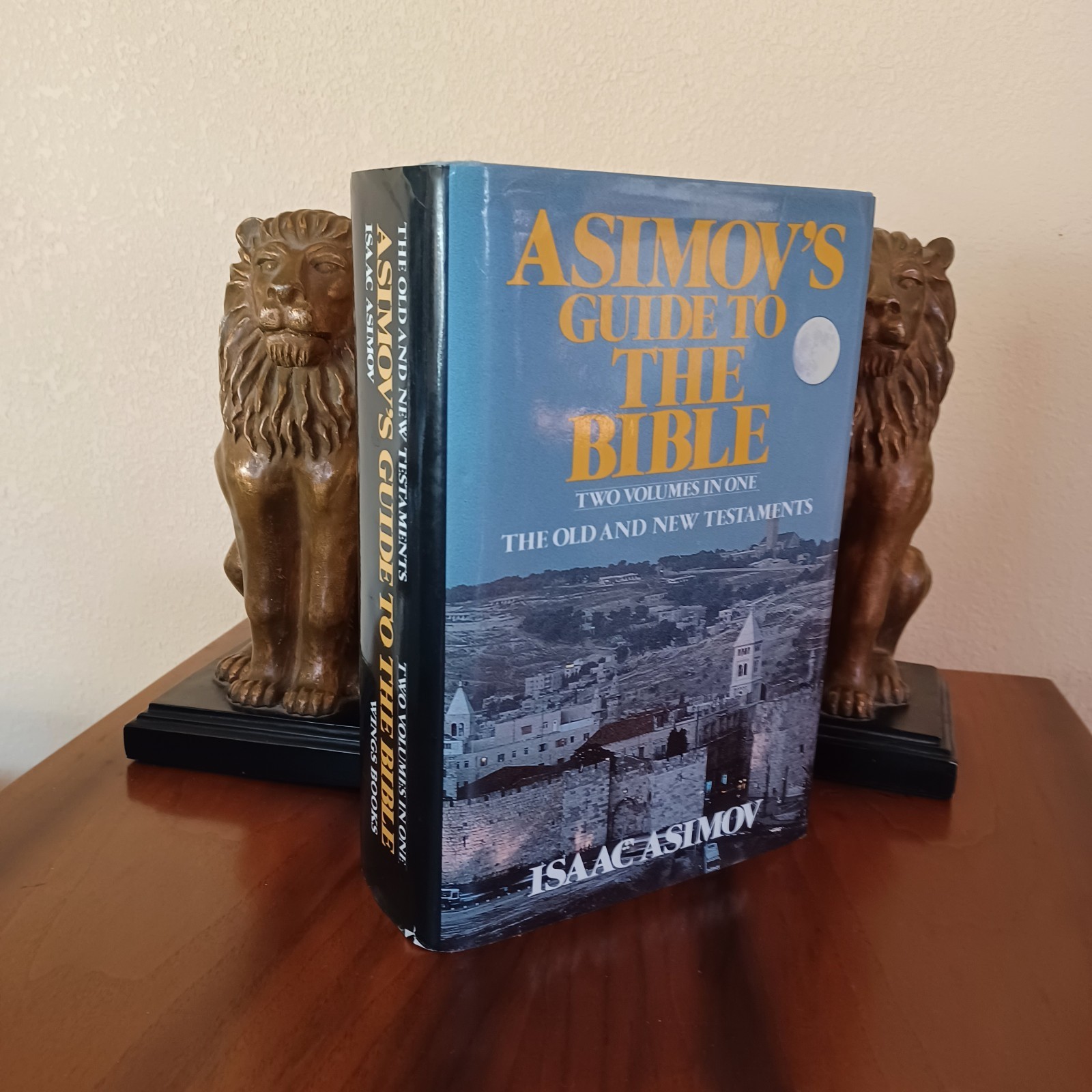 Asimov’s Guide to the Bible Vol 1 and Vol 2 Isaac Asimov Bible Book HC/DJ