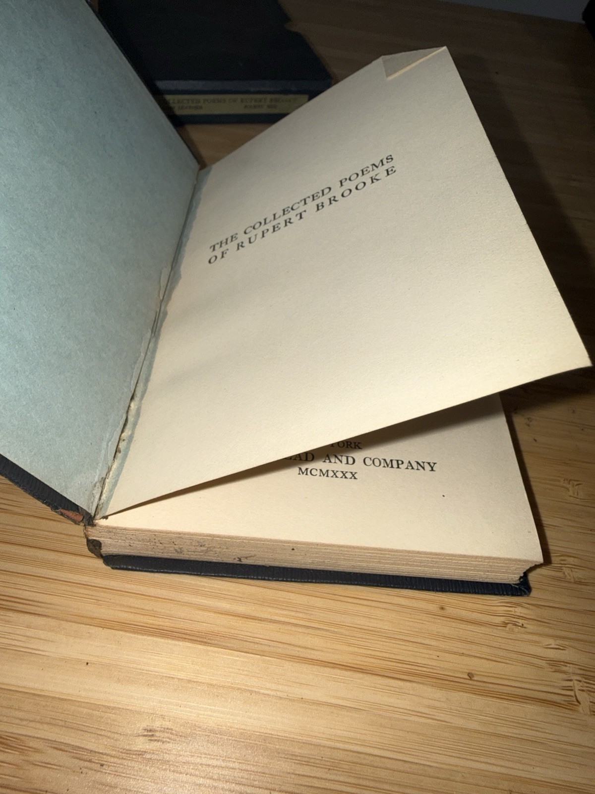 “The Collected Poems of Rupert Brooke” Leather Bound HC w/ Slipcase