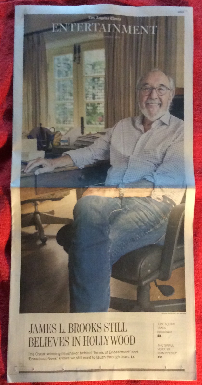 LA TIMES ENTERTAINMENT DECEMBER 7 2025 JAMES L BROOKS BELIEVES IN HOLLYWOOD