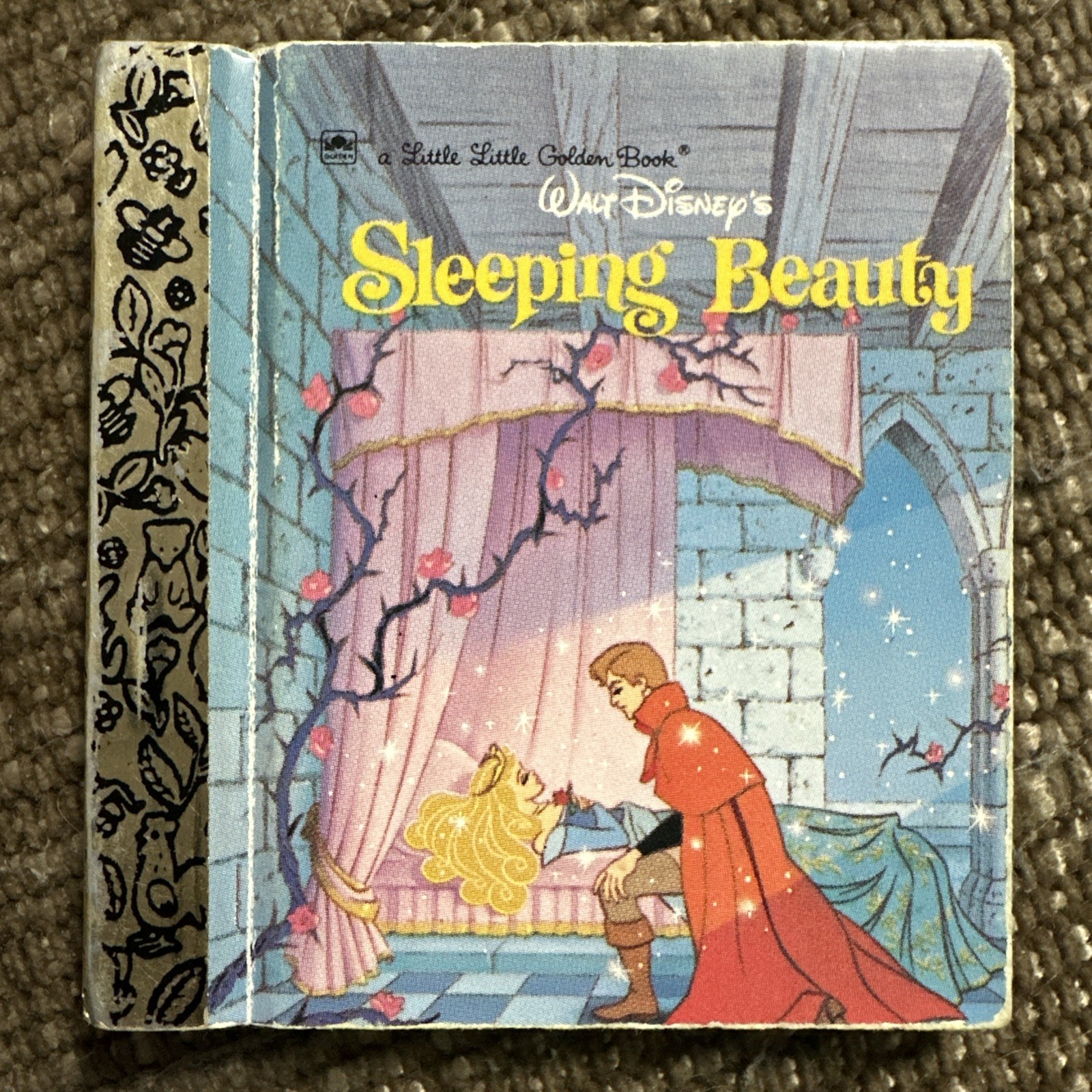 Little Little Golden Book Mini Miniature 2.5” Sleeping Beauty Disney Princess