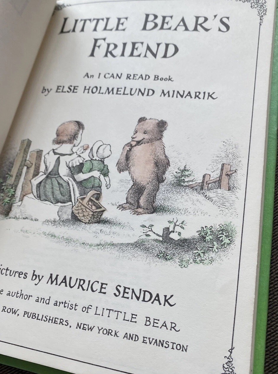 Little Bears Friend HC Maurice Sendak Else Holmelund Minarik I Can Read Harper