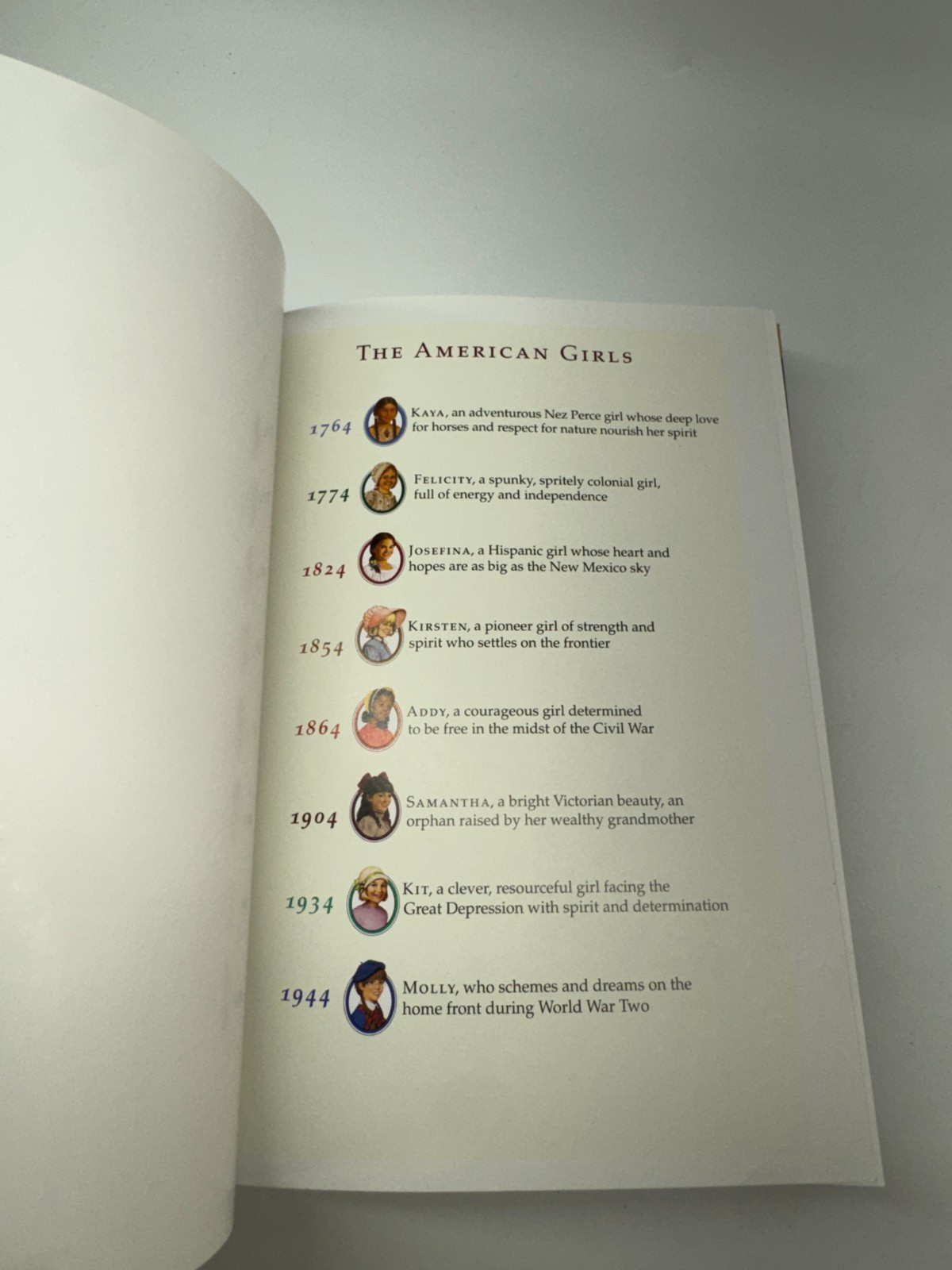 Kit An American Girl Paperback Book Set #1, 3-6 Missing Bk 2 EUC
