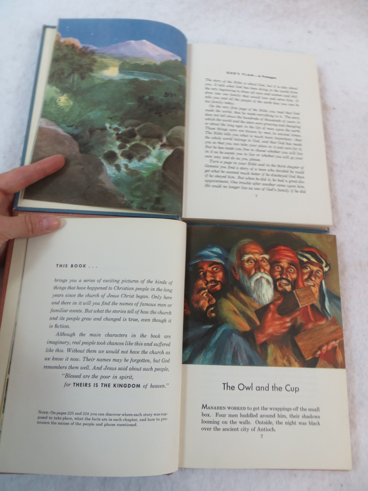 Lot of 4 THE WESTMINSTER PRESS ILLUSTRATED CHILDREN’S RELIGIOUS BOOKS c1949